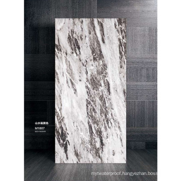 Landscape Painting Black Polished 900X1800mm Big Slab Tile